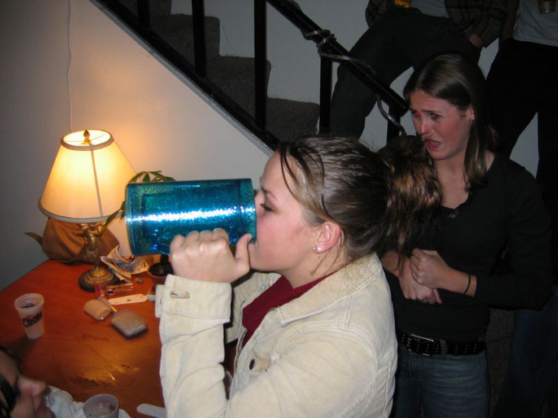 downed it like a champ